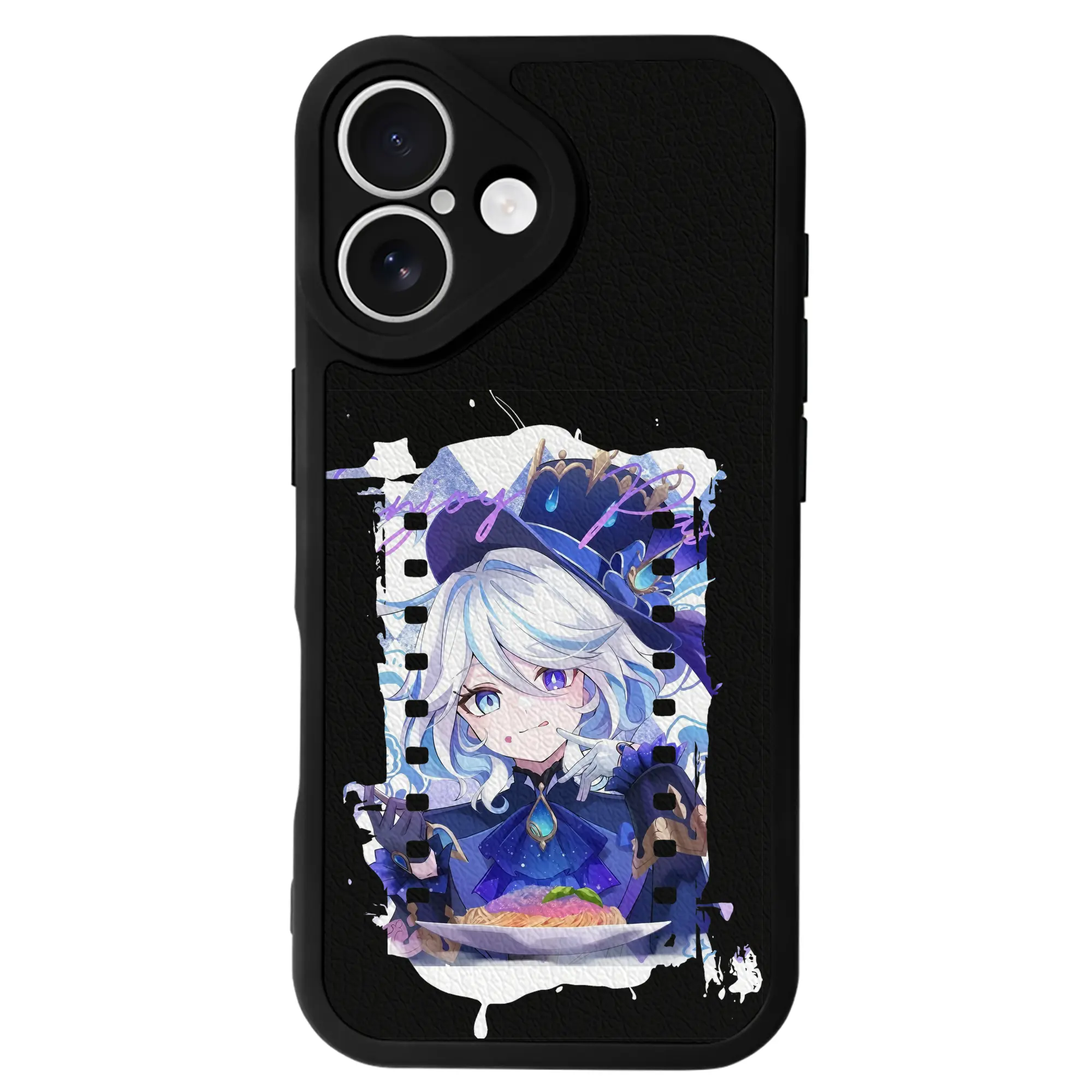 原 神 グッズ フリーナ - IPhone 16シリーズ対応 ・ シリコンスマホケース ・ レザー調 ・ 高精度フィット ・ 耐衝撃 ・ ワイヤレス充電対応 ・ 精密カット